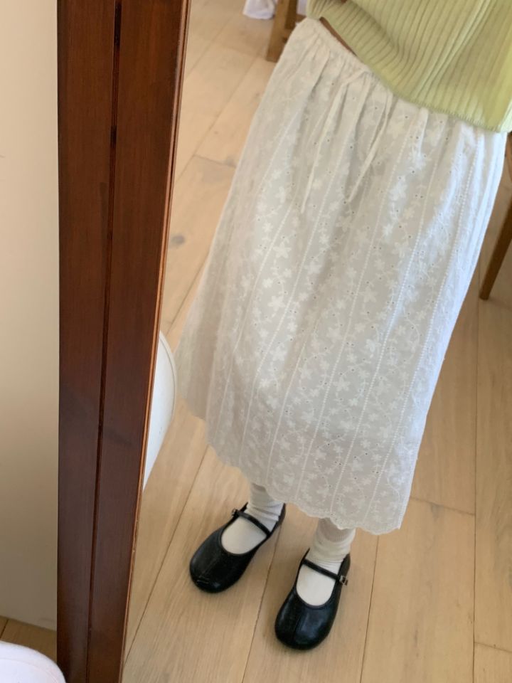 KOMOREBI東大門實拍韓國女裝新款職業熱賣26夏季長裙鏤空KOMOREBI長裙