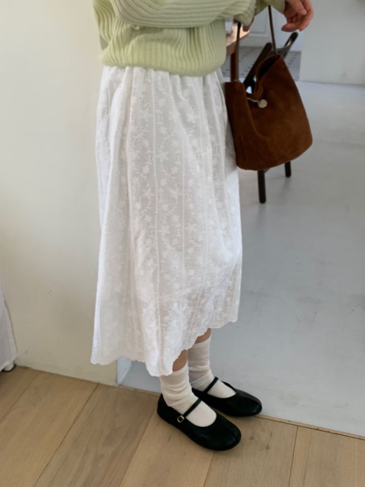 KOMOREBI東大門實拍韓國女裝新款職業熱賣26夏季長裙鏤空KOMOREBI長裙