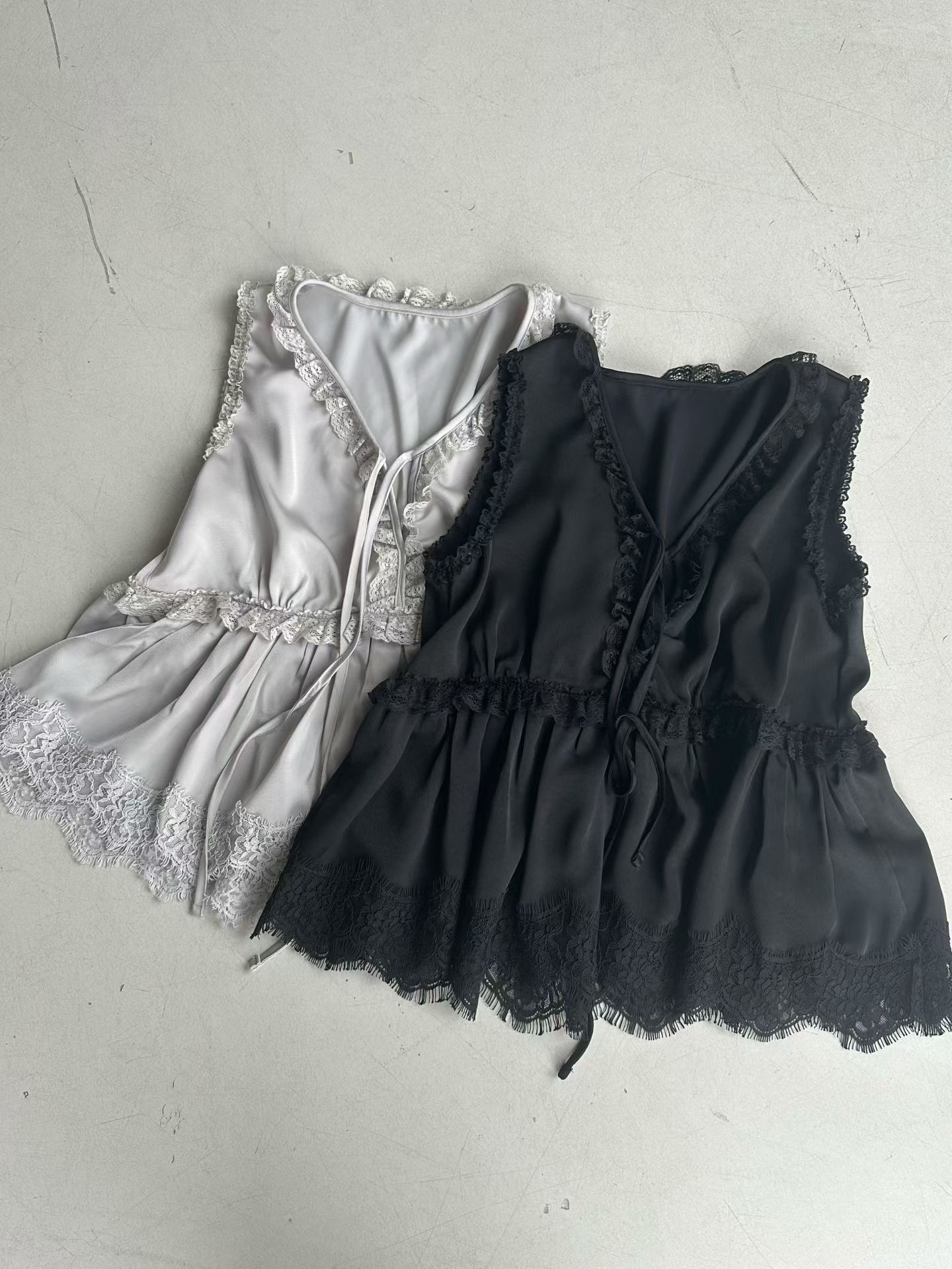 PRANA/CLOTHINK韓國直郵女士新品休閑人氣職業吊帶背心蕾絲PRANA/CLOTHINK吊帶/背心