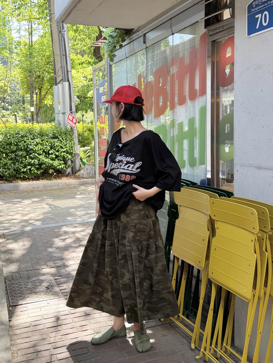 THE LINE-Q東大門代購女裝新款休閑推薦26春夏時尚長裙THE LINE-Q長裙