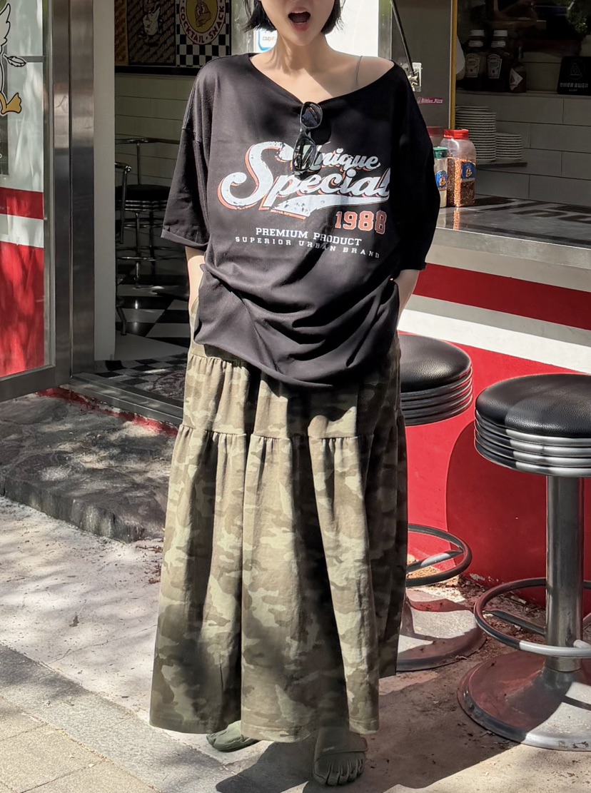 THE LINE-Q東大門代購女裝新款休閑推薦26春夏時尚長裙THE LINE-Q長裙