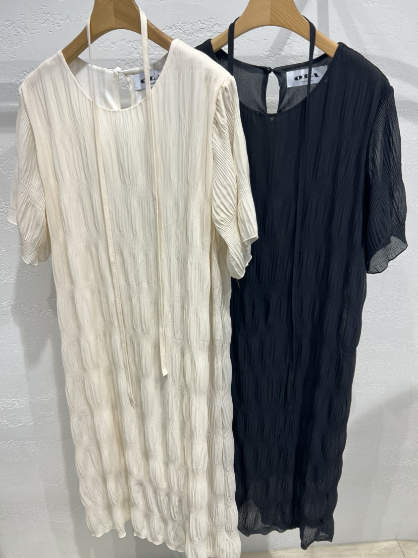 OLA韓國東大門直郵女裝新品時尚26春夏推薦休閑連衣裙含腰繩mellor/OLA連衣裙