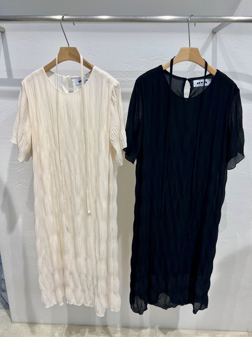 OLA韓國東大門直郵女裝新品時尚26春夏推薦休閑連衣裙含腰繩mellor/OLA連衣裙