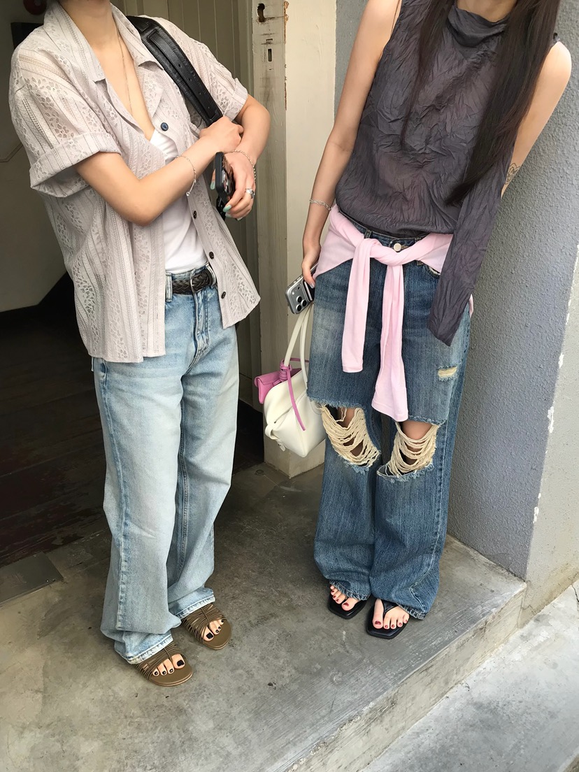 ESCHER東大門實拍韓國女士新品26夏季推薦時尚襯衫蕾絲衫ESCHER襯衫/蕾絲衫