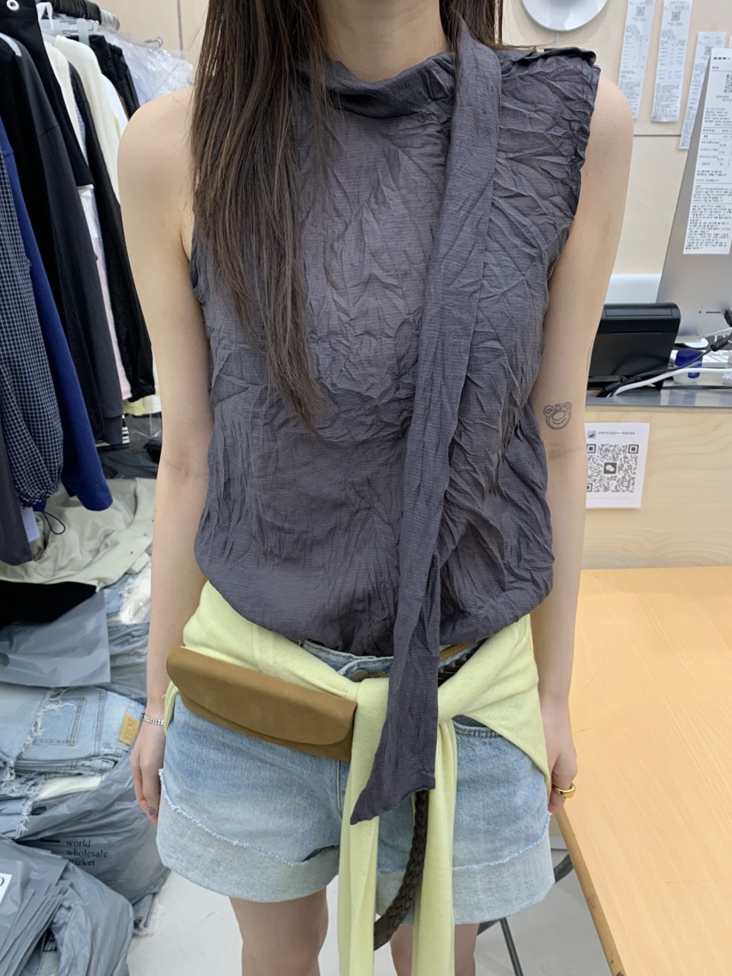 ESCHER東大門實拍韓國女士新品26夏季推薦時尚襯衫蕾絲衫ESCHER襯衫/蕾絲衫圖色1