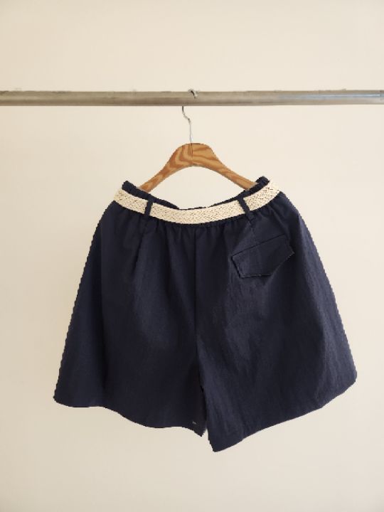 FEMME東大門實拍女裝新品人氣真品短褲麻花針織含腰帶褶裥FEMME短褲