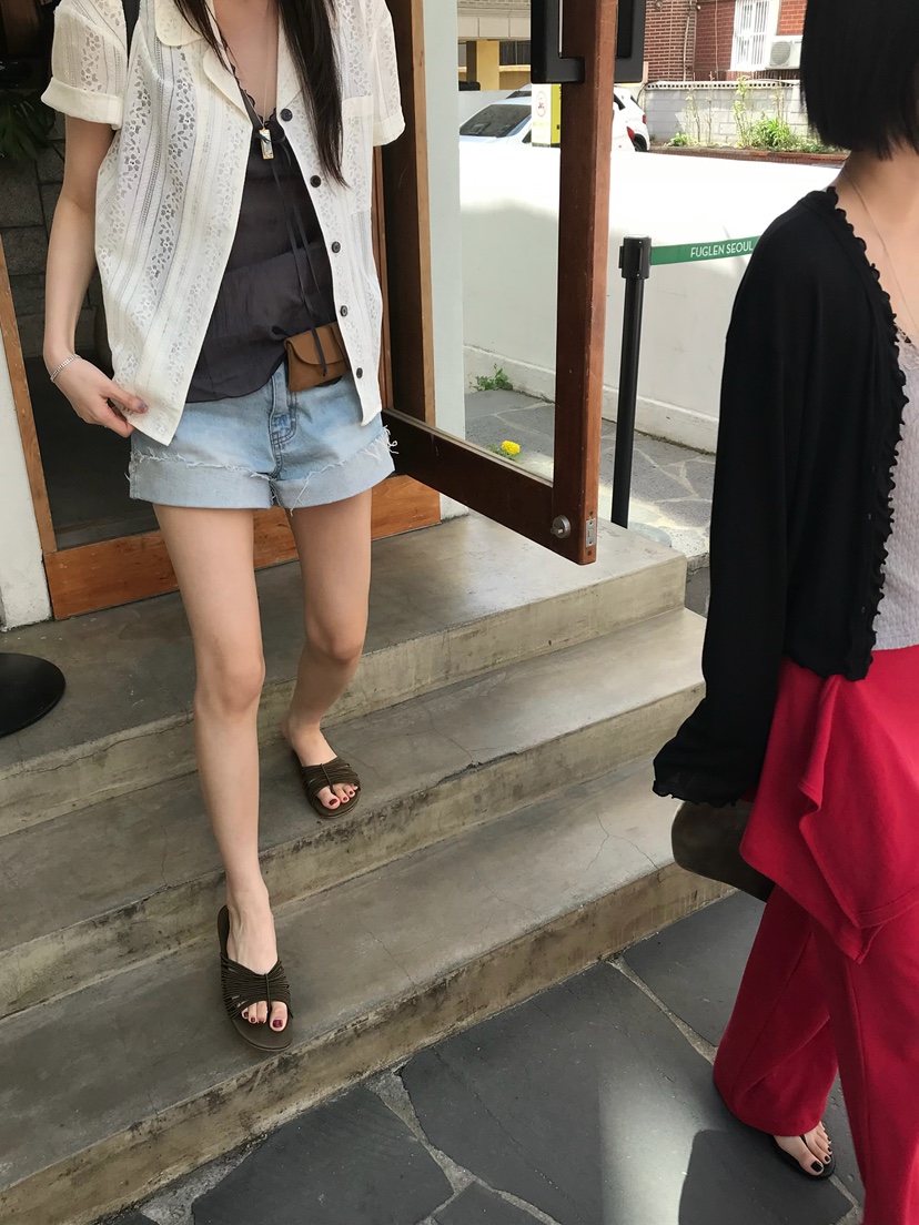 ESCHER東大門實拍韓國女裝新品26夏季時尚職業熱賣休閑短褲ESCHER短褲