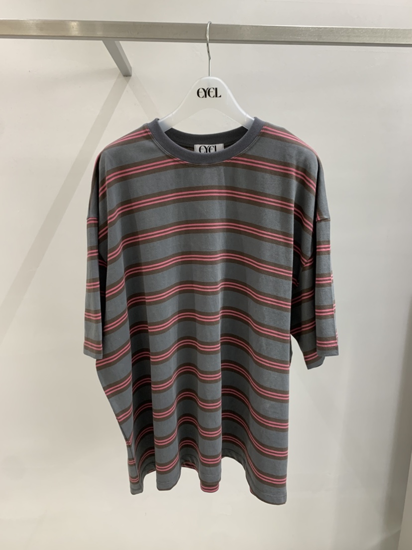 EYEL東大門代購女裝新品職業人氣26春夏時尚休閑推薦T恤條紋EYELT恤圖色2