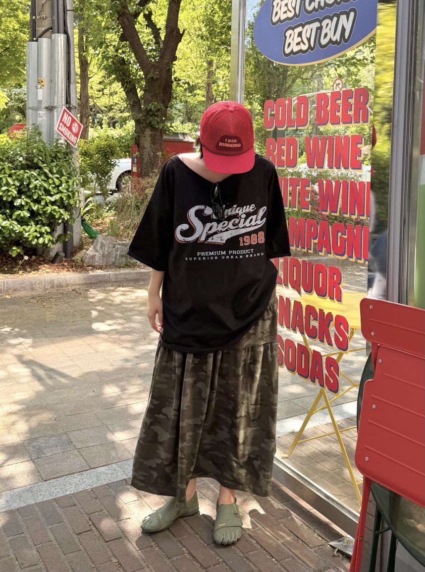 THE LINE-Q東大門實拍韓國女裝新款人氣推薦26夏季休閑T恤THE LINE-QT恤