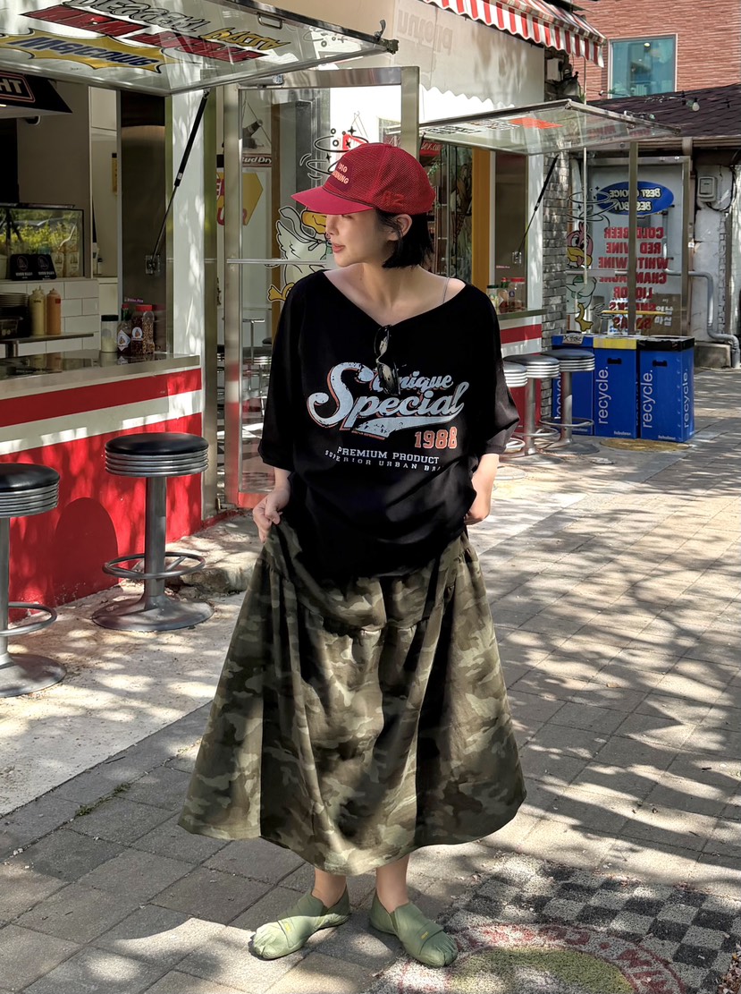 THE LINE-Q東大門實拍韓國女裝新款人氣推薦26夏季休閑T恤THE LINE-QT恤