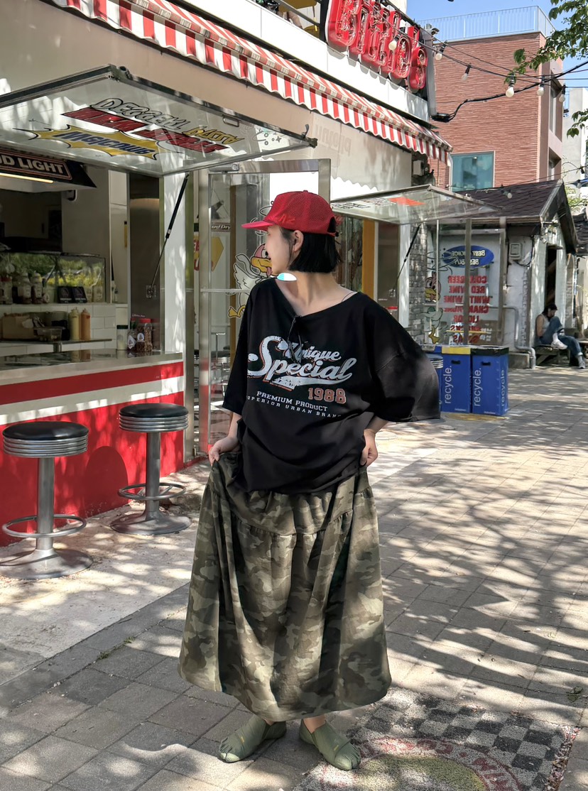 THE LINE-Q東大門實拍韓國女裝新款人氣推薦26夏季休閑T恤THE LINE-QT恤