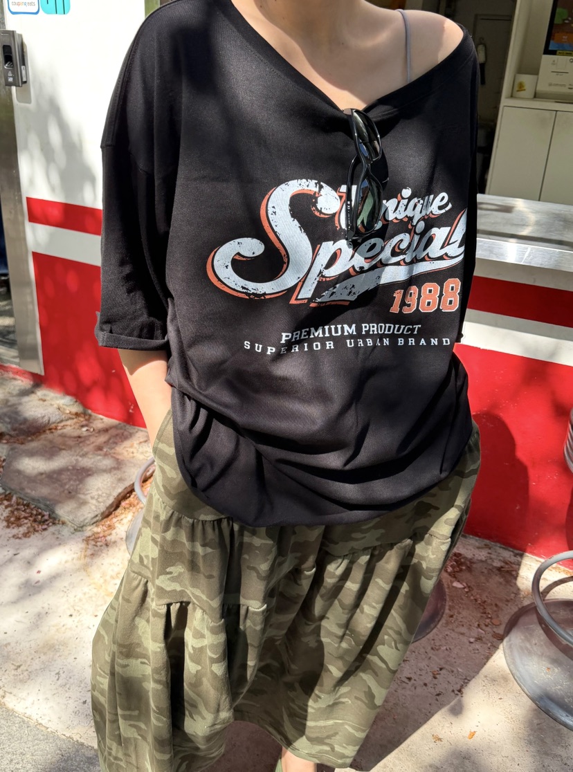 THE LINE-Q東大門實拍韓國女裝新款人氣推薦26夏季休閑T恤THE LINE-QT恤