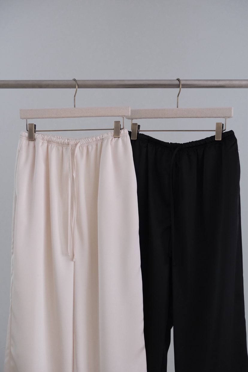 SORBET/FLAT WHITE東大門實拍韓國女士新品人氣休閑褲緞面SORBET/FLAT WHITE休閑褲