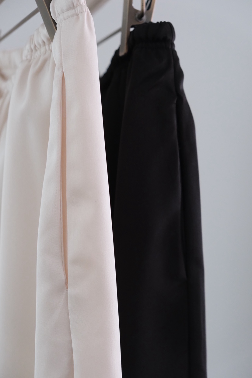 SORBET/FLAT WHITE東大門實拍韓國女士新品人氣休閑褲緞面SORBET/FLAT WHITE休閑褲