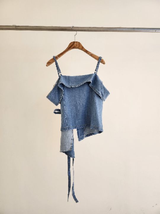 FEMME韓國東大門代購女士新品熱賣26春夏休閑推薦吊帶背心緞FEMME吊帶/背心