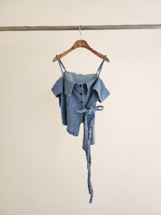 FEMME韓國東大門代購女士新品熱賣26春夏休閑推薦吊帶背心緞FEMME吊帶/背心圖色2