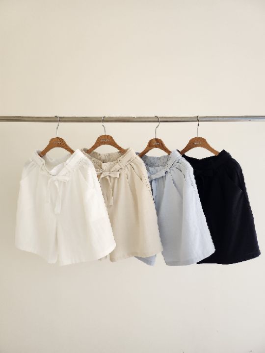 FEMME東大門實拍女裝新款職業真品推薦休閑時尚短褲含腰帶FEMME短褲