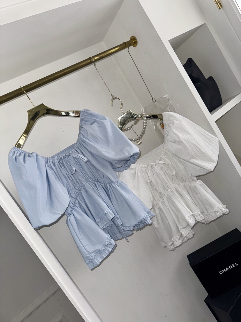 바츠韓國東大門直郵女裝新品26夏季熱賣推薦26春夏襯衫蕾絲衫Vatz襯衫/蕾絲衫