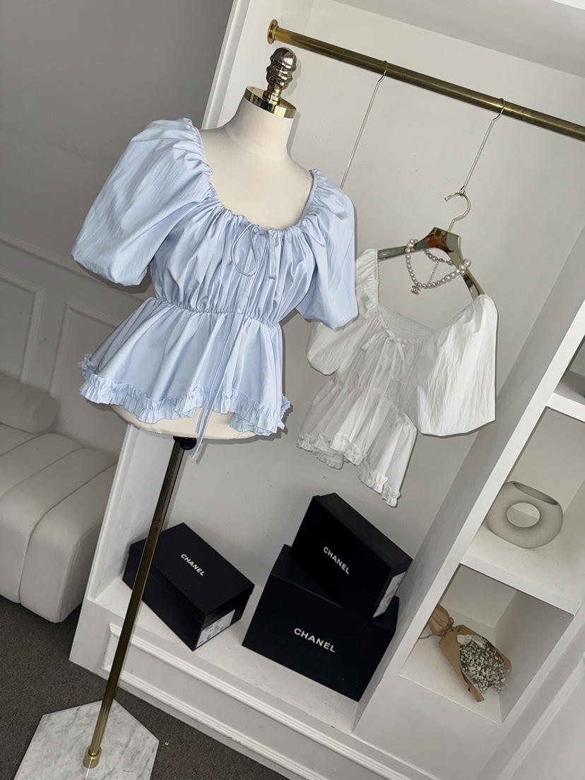 바츠韓國東大門直郵女裝新品26夏季熱賣推薦26春夏襯衫蕾絲衫Vatz襯衫/蕾絲衫