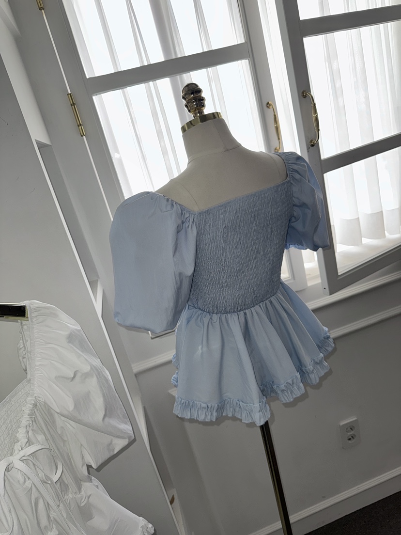 바츠韓國東大門直郵女裝新品26夏季熱賣推薦26春夏襯衫蕾絲衫Vatz襯衫/蕾絲衫