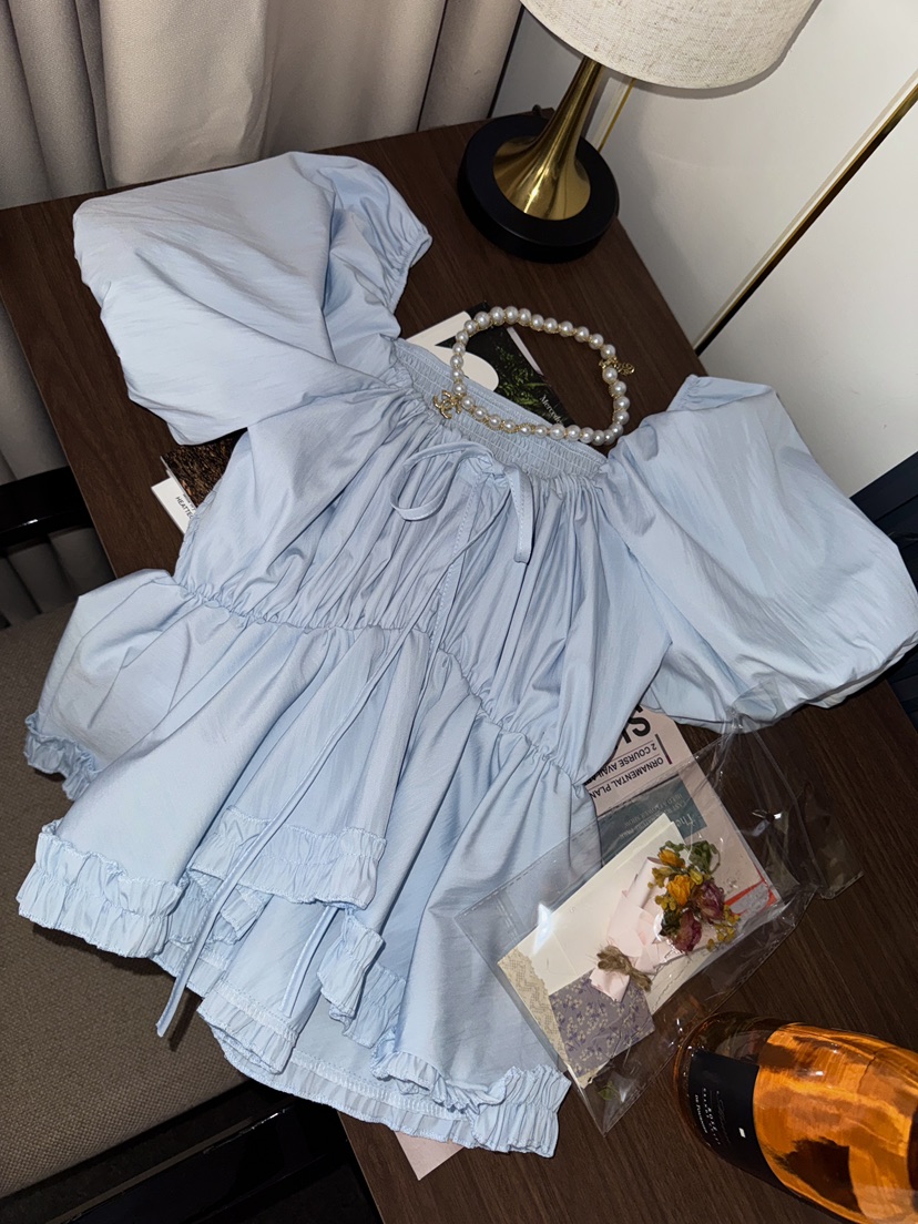 바츠韓國東大門直郵女裝新品26夏季熱賣推薦26春夏襯衫蕾絲衫Vatz襯衫/蕾絲衫