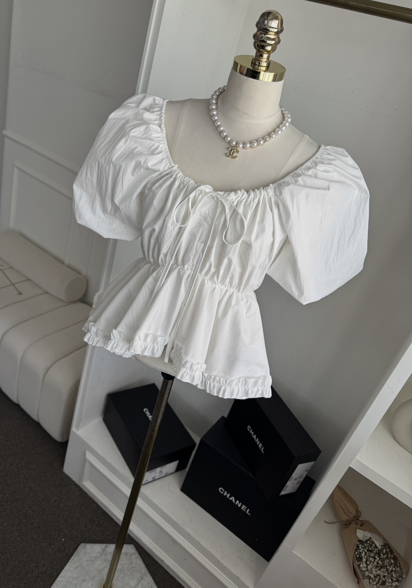 바츠韓國東大門直郵女裝新品26夏季熱賣推薦26春夏襯衫蕾絲衫Vatz襯衫/蕾絲衫圖色2