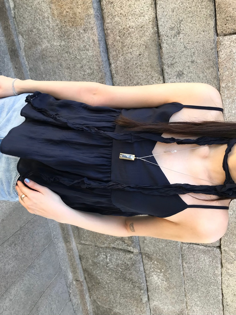 ESCHER韓國東大門代購女士新品人氣26春夏吊帶背心含脖帶ESCHER吊帶/背心