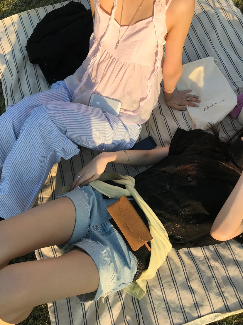 ESCHER韓國東大門代購女士新品人氣26春夏吊帶背心含脖帶ESCHER吊帶/背心