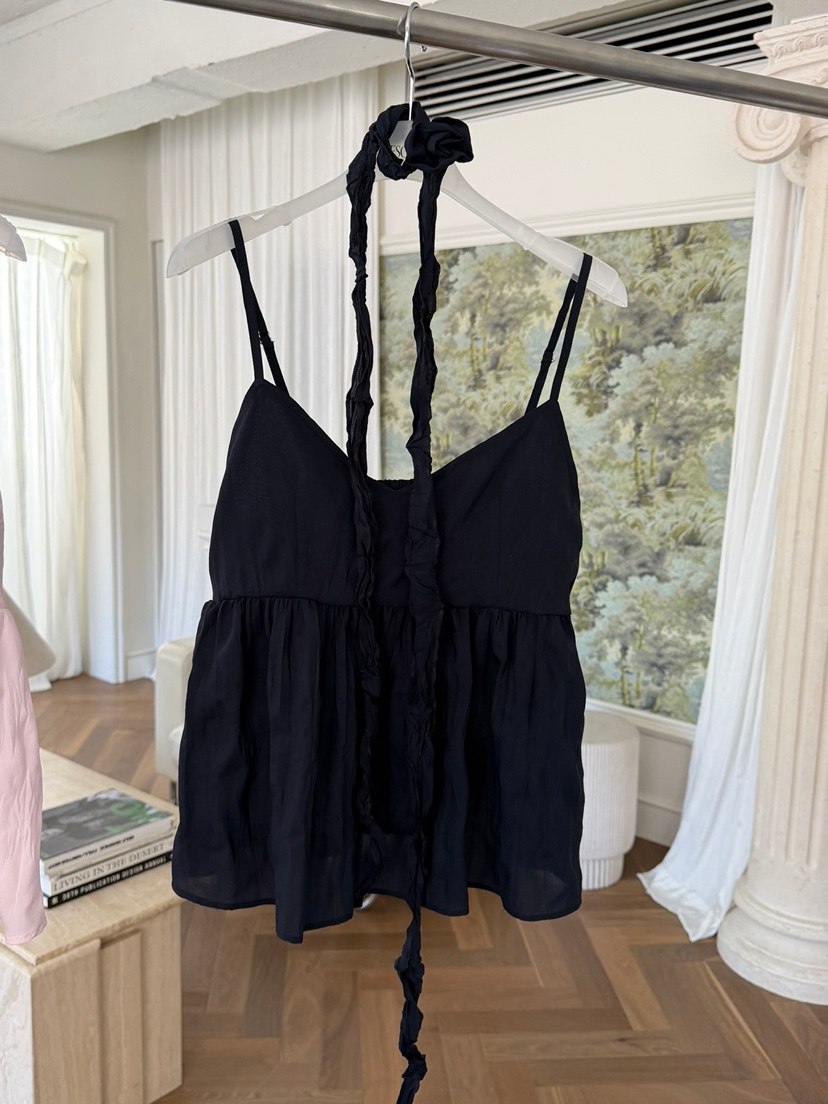 ESCHER韓國東大門代購女士新品人氣26春夏吊帶背心含脖帶ESCHER吊帶/背心圖色2