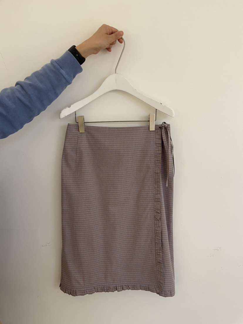 JEONG GAM STUDIOS韓國代購女裝新款推薦半身裙中短裙荷葉邊裹身裙JEONG GAM STUDIOS半身裙/中短裙圖色1