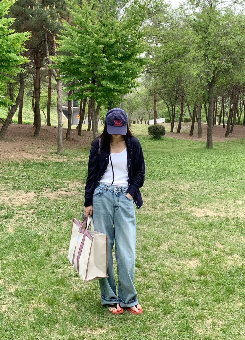 COURGETTE韓國直郵女士新品休閑人氣職業推薦26春夏牛仔褲COURGETTE牛仔褲