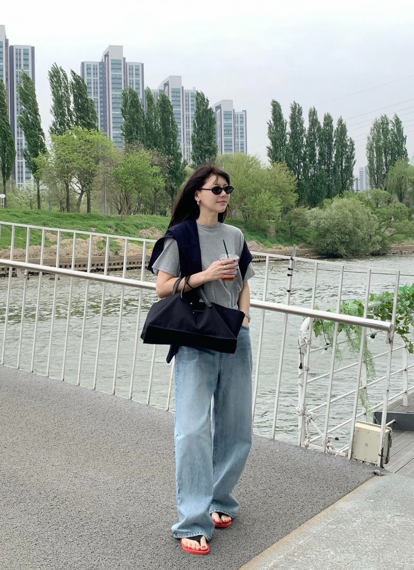 COURGETTE韓國直郵女士新品休閑人氣職業推薦26春夏牛仔褲COURGETTE牛仔褲