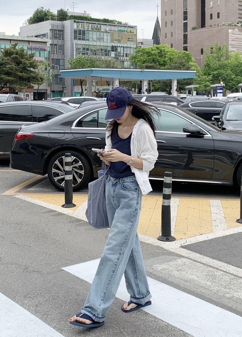 COURGETTE韓國直郵女士新品休閑人氣職業推薦26春夏牛仔褲COURGETTE牛仔褲