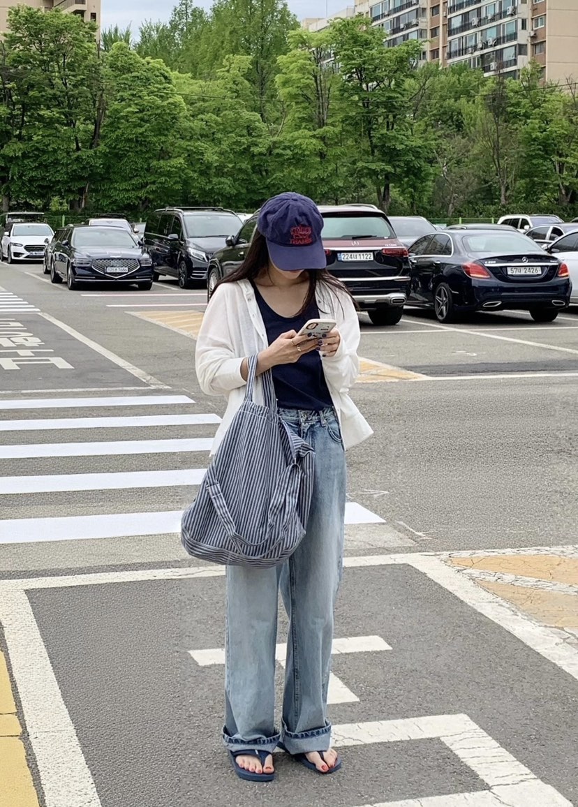 COURGETTE韓國直郵女士新品休閑人氣職業推薦26春夏牛仔褲COURGETTE牛仔褲