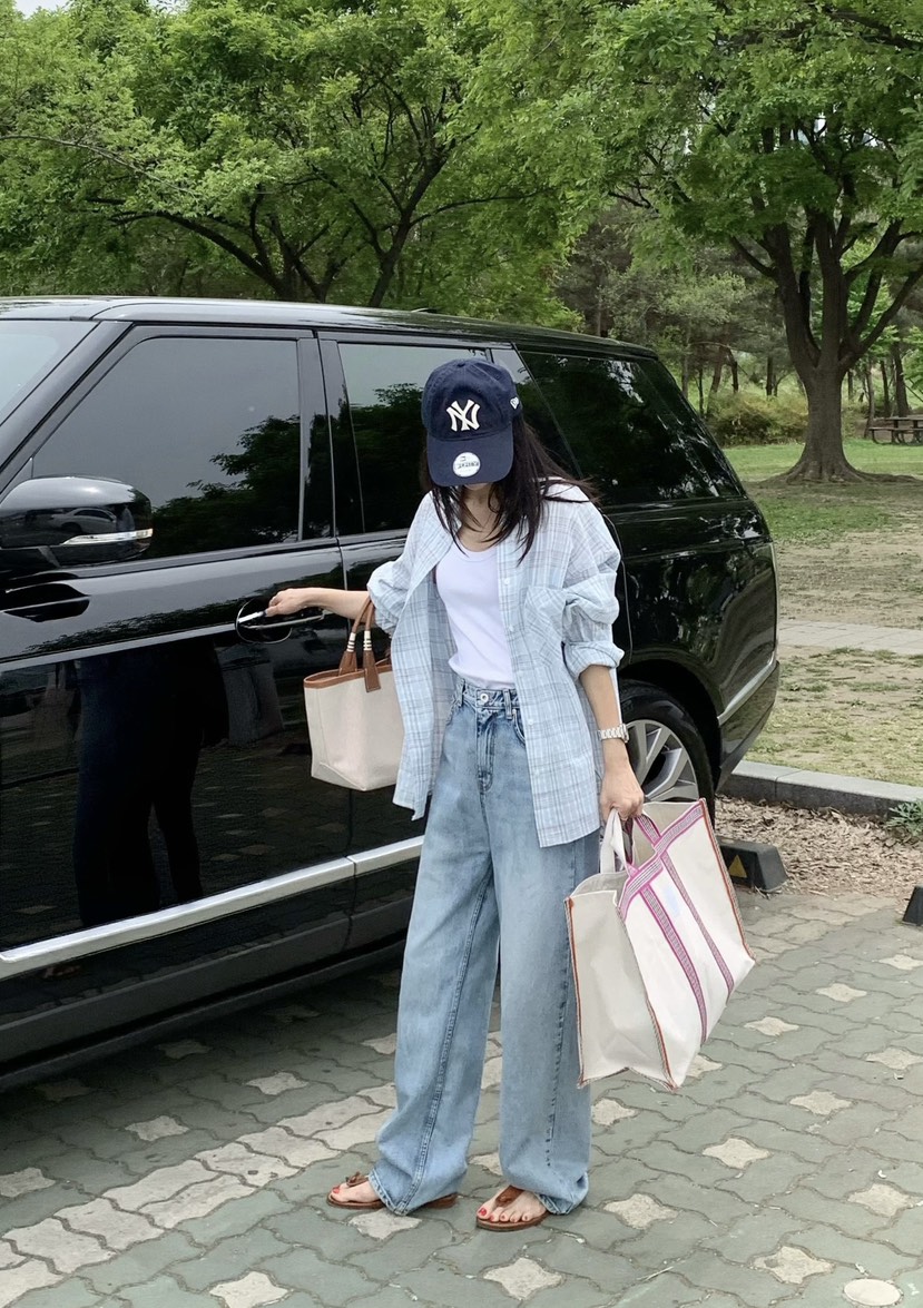 COURGETTE韓國直郵女士新品休閑人氣職業推薦26春夏牛仔褲COURGETTE牛仔褲