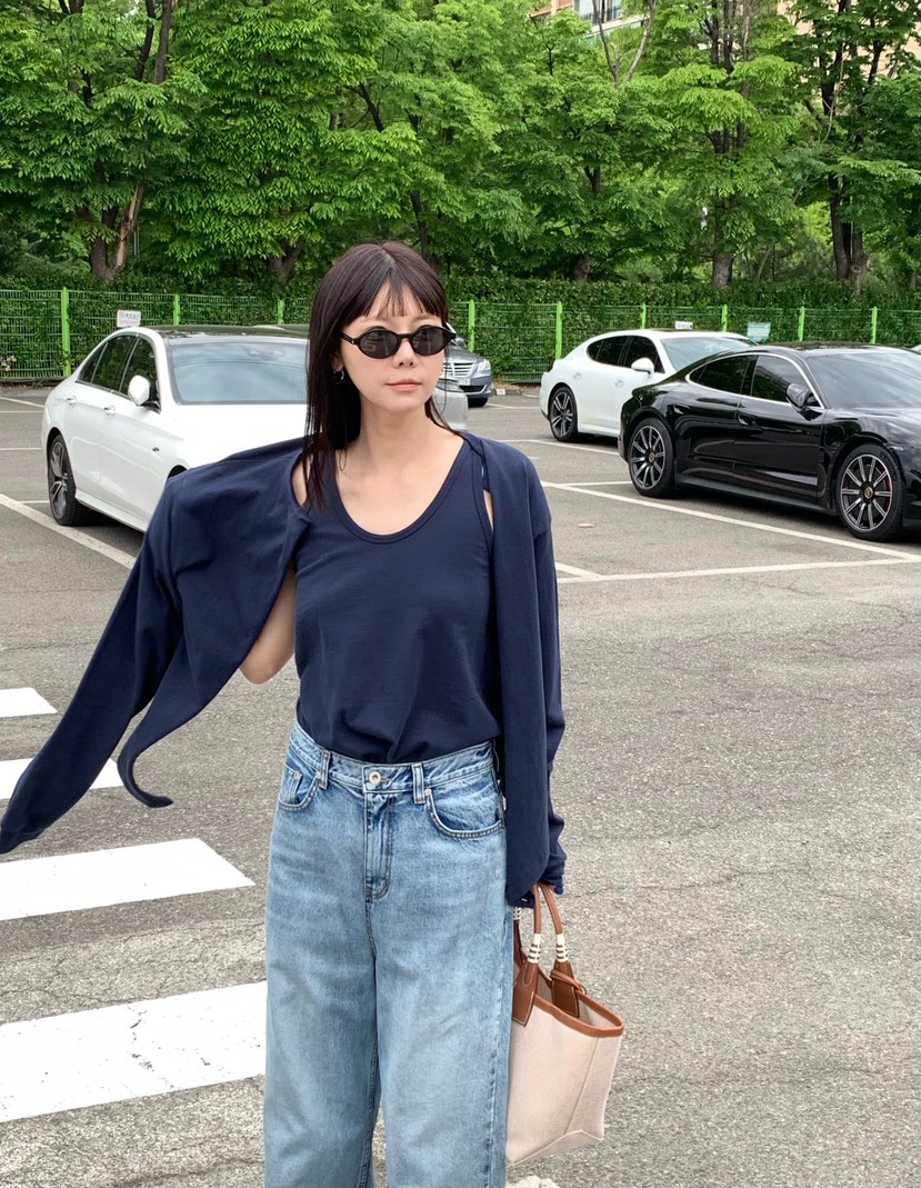 COURGETTE韓國直郵女裝新款26春夏人氣26夏季熱賣長袖T恤COURGETTE長袖T恤