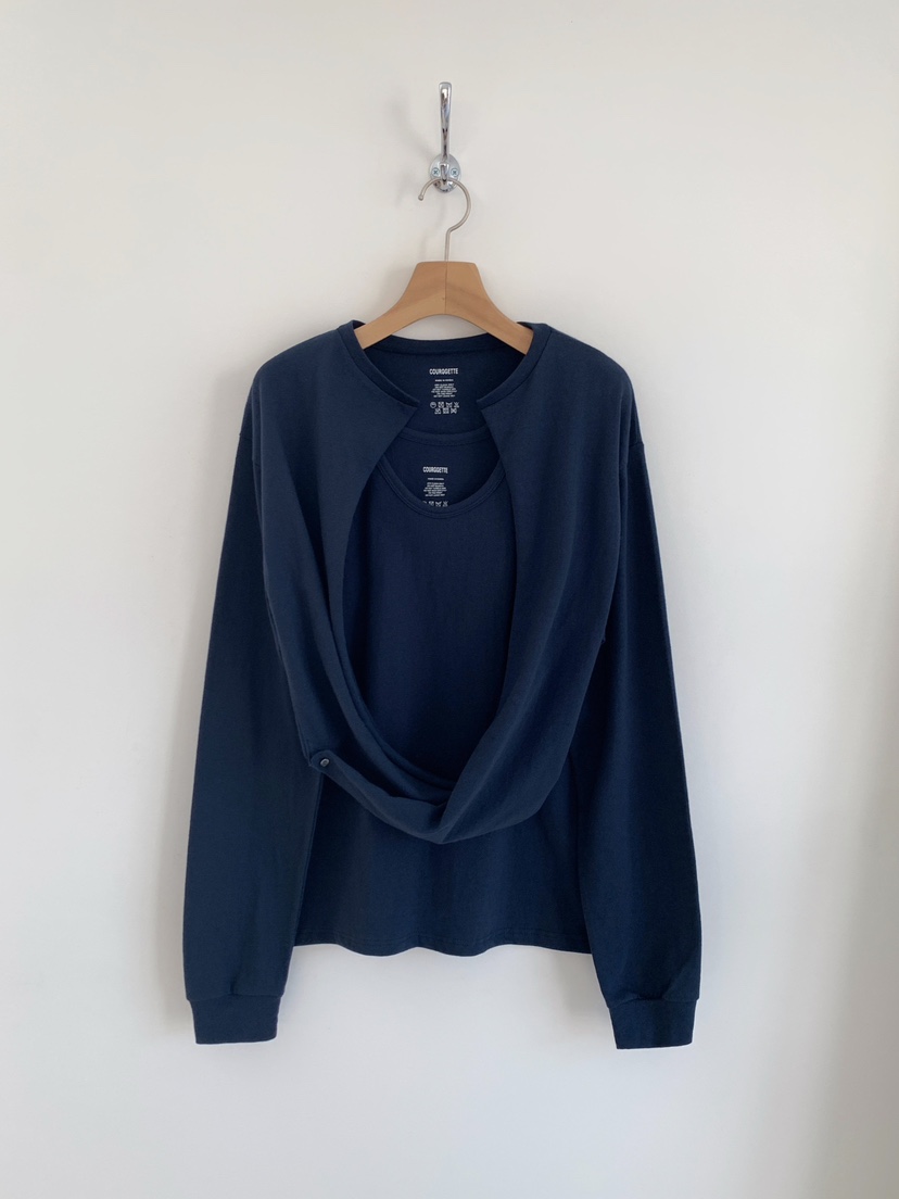 COURGETTE韓國直郵女裝新款26春夏人氣26夏季熱賣長袖T恤COURGETTE長袖T恤