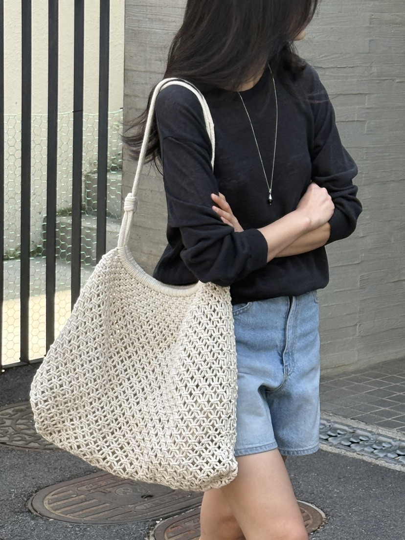 AMY GRACE-A東大門實拍女裝新款時尚熱賣推薦針織衫亞麻AMY GRACE-A針織衫