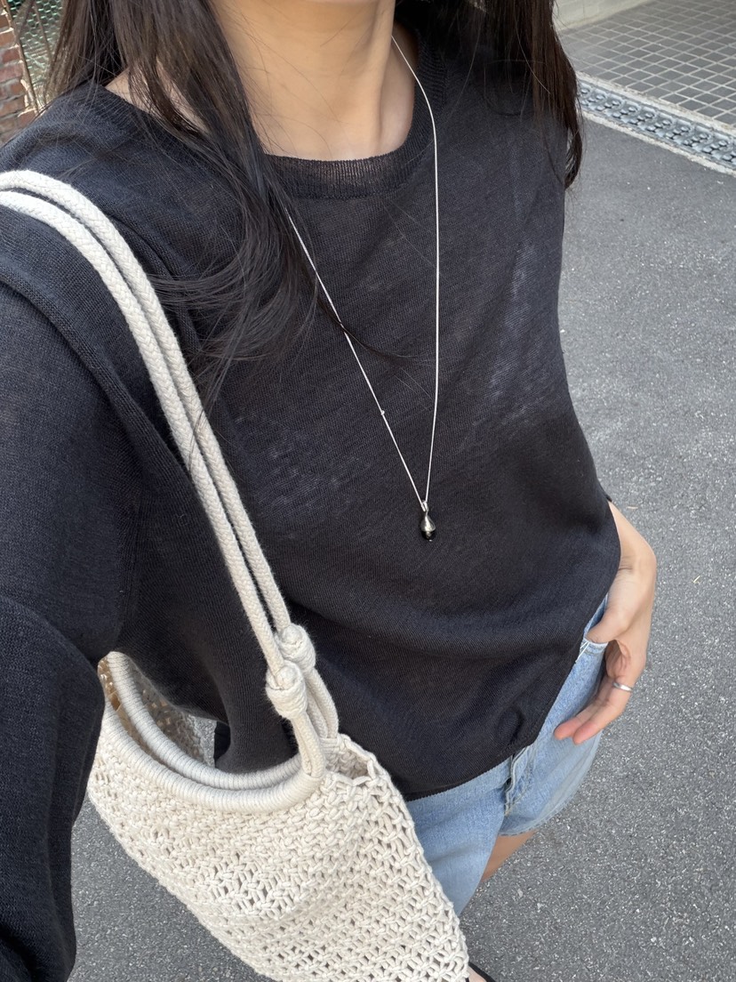 AMY GRACE-A東大門實拍女裝新款時尚熱賣推薦針織衫亞麻AMY GRACE-A針織衫