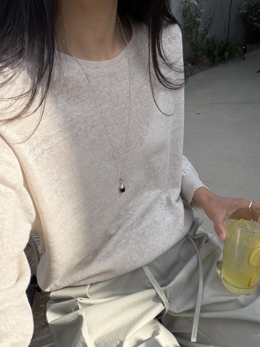 AMY GRACE-A東大門實拍女裝新款時尚熱賣推薦針織衫亞麻AMY GRACE-A針織衫