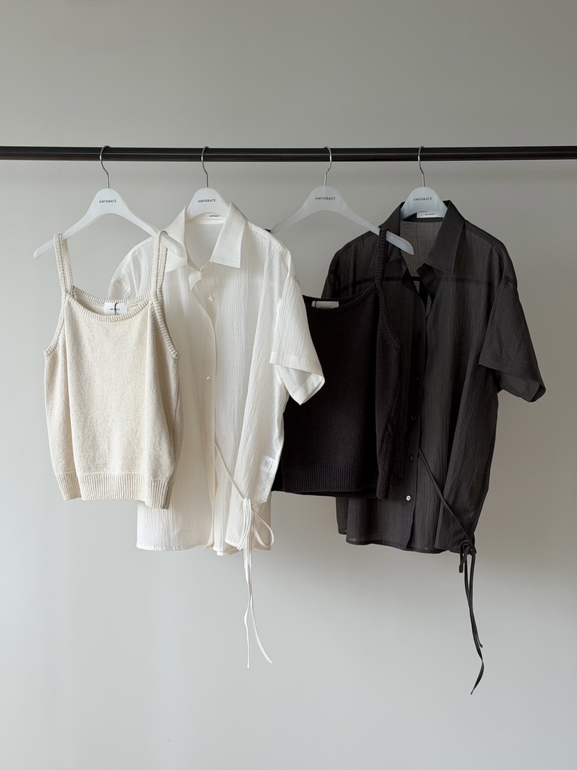 AMY GRACE-A東大門實拍女士新款26春夏熱賣推薦襯衫蕾絲衫AMY GRACE-A襯衫/蕾絲衫