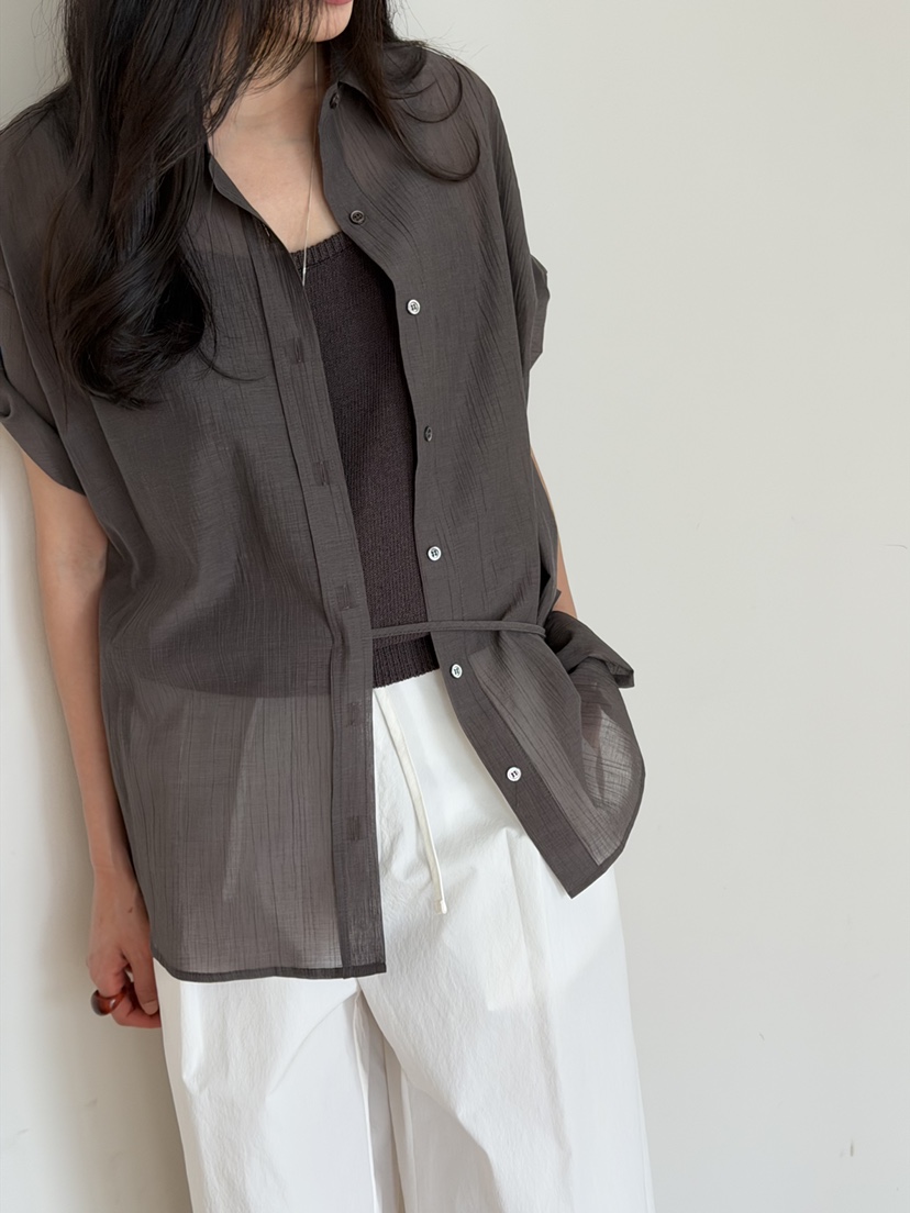 AMY GRACE-A東大門實拍女士新款26春夏熱賣推薦襯衫蕾絲衫AMY GRACE-A襯衫/蕾絲衫