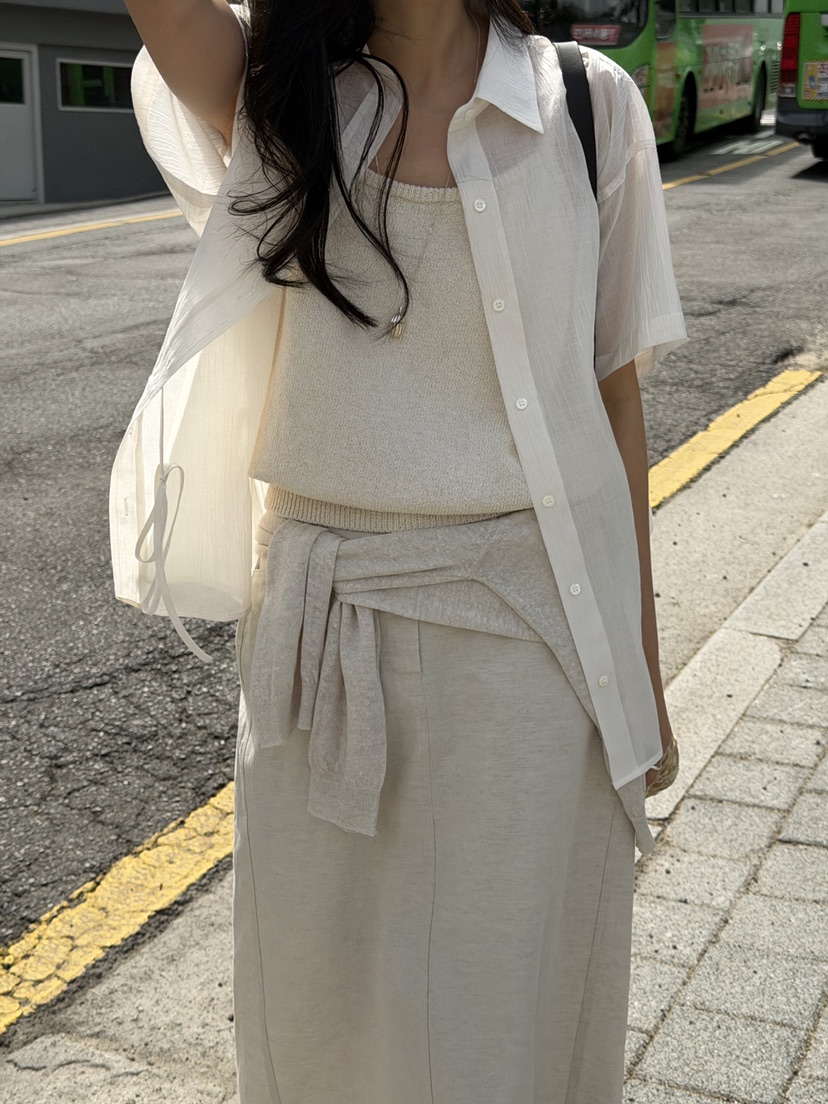 AMY GRACE-A東大門實拍女士新款26春夏熱賣推薦襯衫蕾絲衫AMY GRACE-A襯衫/蕾絲衫