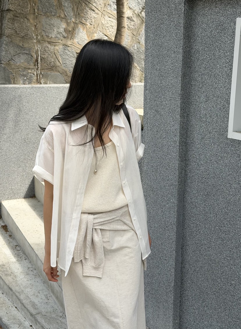 AMY GRACE-A東大門實拍女士新款26春夏熱賣推薦襯衫蕾絲衫AMY GRACE-A襯衫/蕾絲衫