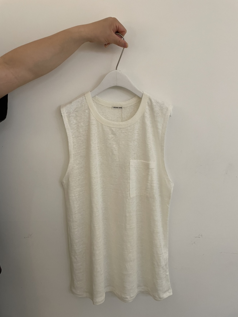 JEONG GAM STUDIOS東大門實拍女裝新款真品吊帶背心口袋海軍JEONG GAM STUDIOS吊帶/背心圖色2