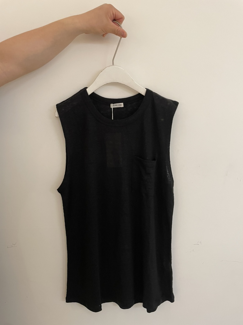 JEONG GAM STUDIOS東大門實拍女裝新款真品吊帶背心口袋海軍JEONG GAM STUDIOS吊帶/背心圖色3