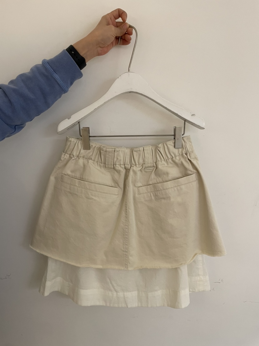 JEONG GAM STUDIOS東大門直郵女裝新品休閑職業短裙多層棉JEONG GAM STUDIOS短裙