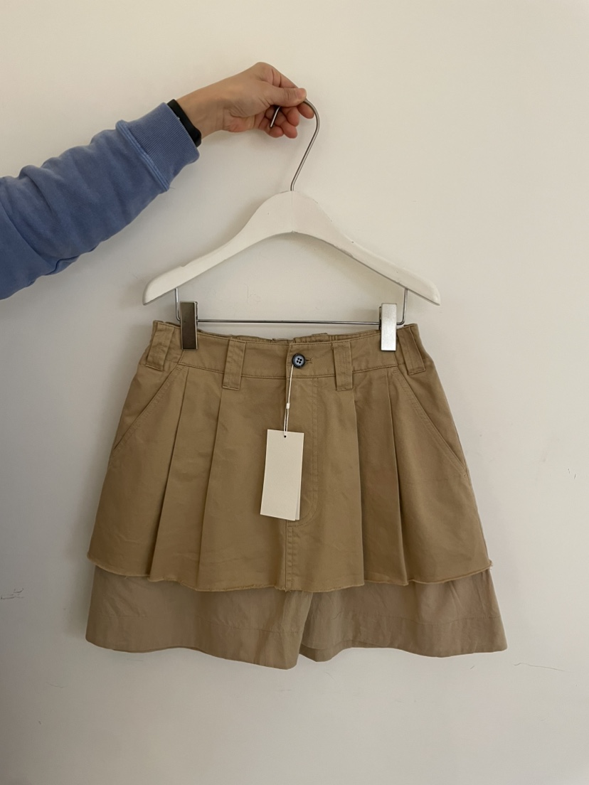 JEONG GAM STUDIOS東大門直郵女裝新品休閑職業短裙多層棉JEONG GAM STUDIOS短裙圖色2
