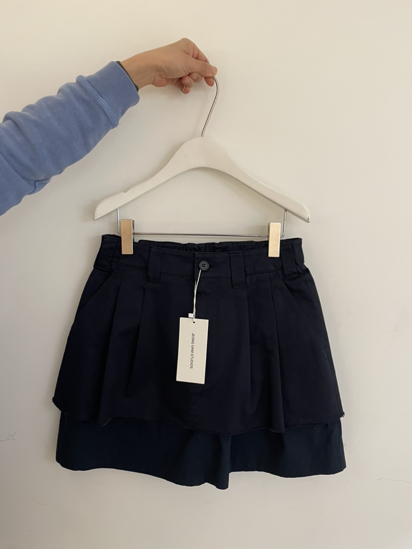 JEONG GAM STUDIOS東大門直郵女裝新品休閑職業短裙多層棉JEONG GAM STUDIOS短裙圖色3