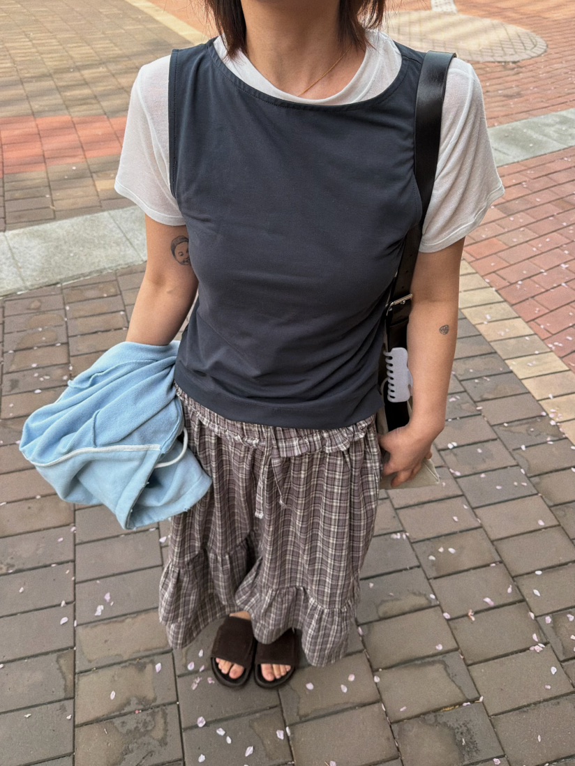 OLI SEOUL東大門實拍韓國女士新品休閑人氣熱賣26春夏長裙OLI SEOUL長裙